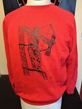Moletom vintage anos 80 besta arco e flecha caça veado homem mais interessante comprar usado  Enviando para Brazil