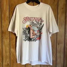 Camiseta Vintage 2000 Carlos Santana - Dbl-Sided Tour, Algodão Pesado Gildan, Tamanho (XL) comprar usado  Enviando para Brazil