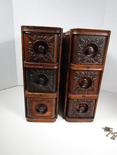 1900’s Singer Treadle máquina de costura armário 6 gavetas de madeira + quadros comprar usado  Enviando para Brazil
