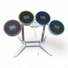 Usado, Conjunto de bateria Nintendo Wii Rock Band com baquetas, pedal, 2 guitarras, microfone comprar usado  Enviando para Brazil