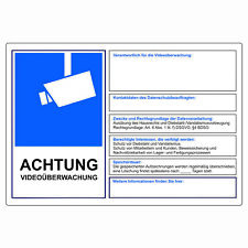 Aufkleber achtung videoüberwa gebraucht kaufen Aufkleber achtung videoüberwa gebraucht kaufen  Schweinfurt