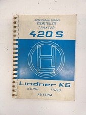 Lindner 420s bedienungsanleitu gebraucht kaufen  Altshausen