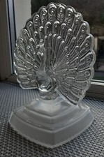 Crystal glass peacock for sale  TONYPANDY