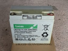 Lucas 12v 22ah for sale  LONDON