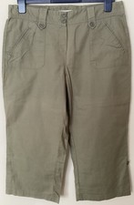 Ladies khaki cropped for sale  LONDON