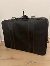 Vintage suitcase black for sale  LONDON
