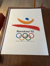 Affiche olympique barcelone d'occasion  Paris V