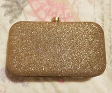 Gold glitter bag for sale  LONDON