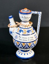 ⚜️ Jarro de café de cerâmica pintado à mão porcelana Córsega 1900 comprar usado  Enviando para Brazil