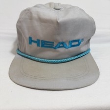 Usado, Boné de tênis VINTAGE HEAD Snap Back lona corda aba caminhoneiro anos 80 anos 90 LEIA comprar usado  Enviando para Brazil