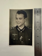 Foto Portraitfoto Wehrmahcht Soldat Portrait Photo Postkarte Agfa  WW2 comprar usado  Enviando para Brazil