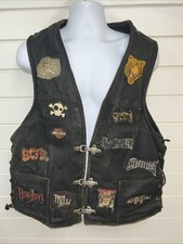 Leather waistcoat motorcycle for sale  DARWEN