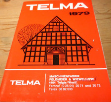 Telma maschinenfabrik katalog gebraucht kaufen  Künzing