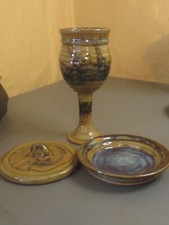 Stoneware chalice lid for sale  Pittsburgh