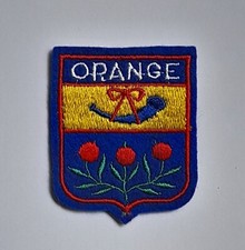 Orange embroidered patch d'occasion  Expédié en Belgium