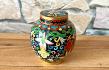 Usado, ✨Joli mini pot gingembre / Cruche Cloisonné Émaillée Couleurs Vives Objet Déco comprar usado  Enviando para Brazil