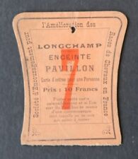 Carte entrée longchamp d'occasion  Nantes-