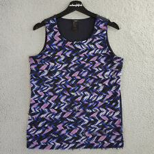 Camiseta Ann Taylor Regata Feminina LP Pequena Azul Rosa Chiffon Camadas Mídia Mista, usado comprar usado  Enviando para Brazil