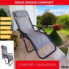 Sedia sdraio pieghevole usato  Ercolano