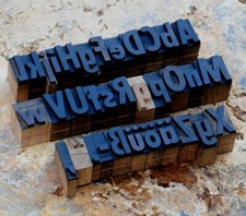 Alphabet 0.87 letterpress d'occasion  Expédié en Belgium