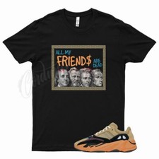 Camiseta preta FRIENDS YZ Boost 700 Enflame âmbar V1 laranja azul marrom comprar usado  Enviando para Brazil
