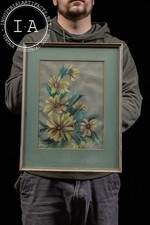 Flowers framed pastel for sale  USA