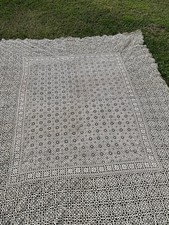 Antico copriletto écru usato Antico copriletto écru usato  Suzzara