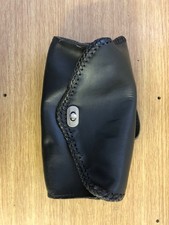 Black leather motorcycle for sale  BRANDON