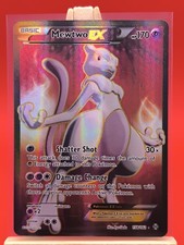 Cartão holográfico Pokemon arte completa ultra raro Mewtwo EX 158/162 X & Y BreakThrough, usado comprar usado  Enviando para Brazil