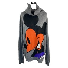 Iceberg Szary Myszka Miki Disney Cowl Neck Kaszmir Angora Wełniany sweter Sweter L na sprzedaż  PL