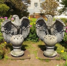 Pair garden eagle for sale  SAWBRIDGEWORTH