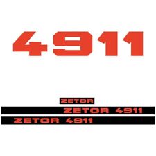 Zetor 4911 Tractor Aftermarket Naklejka Naklejka Adesivo Zestaw naklejek, używany na sprzedaż  Wysyłka do Poland