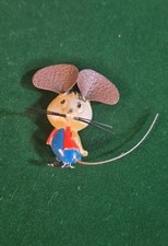 Usado, Broche original Topo Gigio rato desenho animado italiano década de 1960 com bigodes longos e cauda comprar usado  Enviando para Brazil