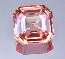 Topázio Imperial Natural 14,70 Ct Asscher Certificado Pedra Preciosa Solta Impecável comprar usado  Enviando para Brazil