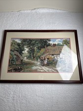 Vtg framed needlepoint for sale  Williamsburg