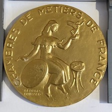 Médaille bronze doré d'occasion  France