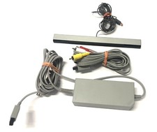 Cabo de alimentação, cabo AV e sensor originais do fabricante de equipamento original para Nintendo Wii genuíno comprar usado  Enviando para Brazil