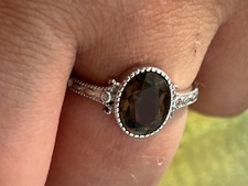 Bague quartz fumé d'occasion  Chalon-sur-Saône