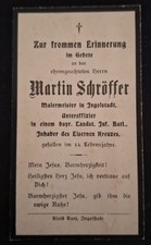 Sterbebild unteroffizier lands gebraucht kaufen  Kassel