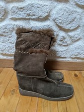 Bottes marron cuir d'occasion  La Tronche