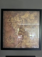 Weta - Parchment Map of Middle-Earth inkl. Rahmen, Lord of the Rings comprar usado  Enviando para Brazil