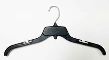* Pacote com 30 cabides giratórios de plástico preto resistente entalhado roupas de varejo 17"" comprar usado  Enviando para Brazil