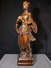 Antique wooden woman d'occasion  Expédié en Belgium