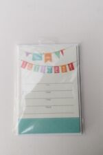 Pack de 10 invitaciones de cumpleaños unilaterales con sobres segunda mano  Embacar hacia Mexico