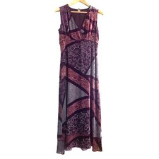 Vestido Burnout de Veludo de Seda J Jill Tamanho 6 Babydoll Y2K Whimsigoth Boho Fada Borgonha comprar usado  Enviando para Brazil