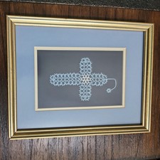 Crocheted framed cross for sale  Chattanooga