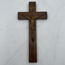 Crucifix antique wood for sale  Louisville