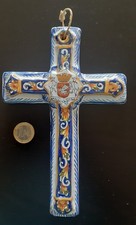 Ancienne croix faïence d'occasion  Unieux