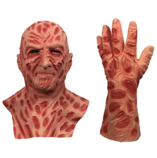 Máscara Freddy Krueger + Luvas Terror Halloween Adereços Adulto Fantasia de Látex Sangrento comprar usado  Enviando para Brazil