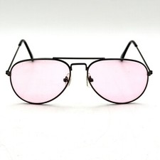 Usado, Óculos de sol aviador designer de moda armação de fio de metal estilo lentes rosa rosa   comprar usado  Enviando para Brazil